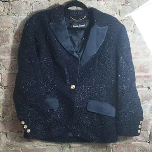 Louis Feraud ladies blazer navy blue size 6